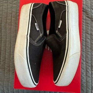 Vans platform slip on women's size 8